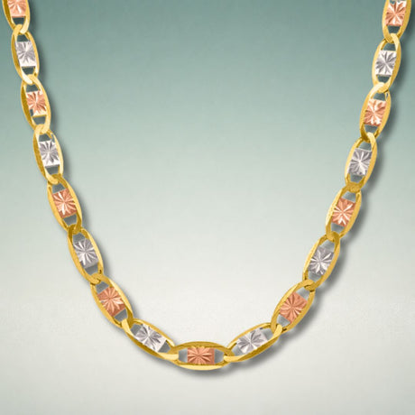 Solid 14K yellow gold jewelry collection including chains and bracelets