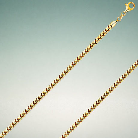 14K yellow gold fine Franco chain