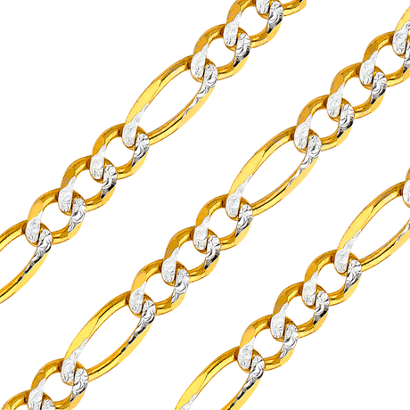 14K Yellow Gold Figaro Chain