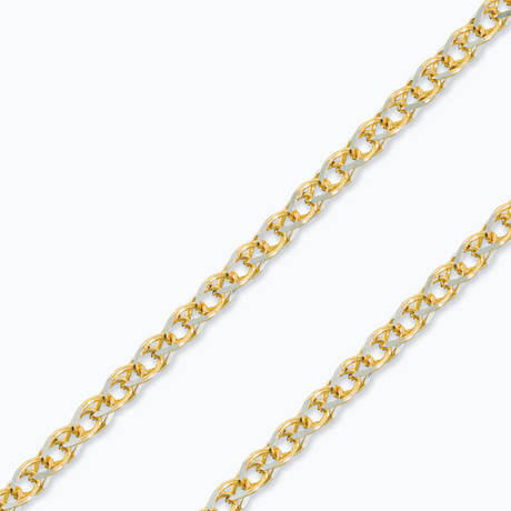 14K White Gold Open Wheat