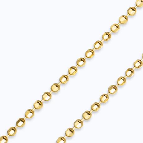 14K Yellow Bead Chain