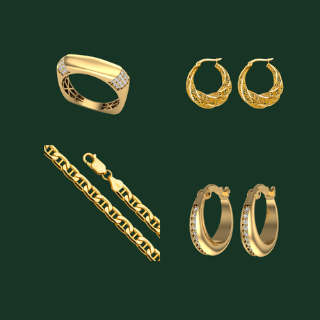 Best-selling Italian 10K and 14K gold chains, bracelets, and pendants