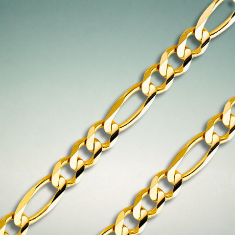 Italian Figaro Gold Chain Collection in 10K, 14K and 18K Gold