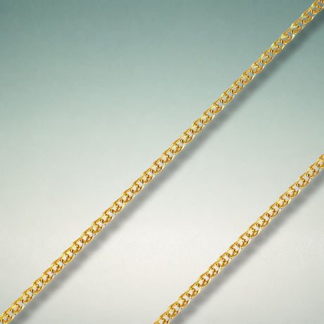 Gold open wheat chain necklaces in 10K and 14K yellow gold | Italian made | ItalianFashions