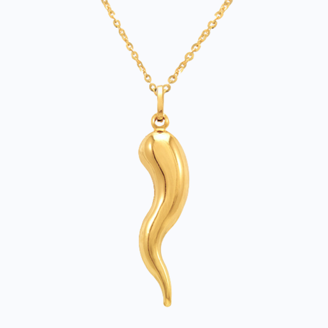 Italian 14K gold pendant chains in rope, cable, box, and diamond-cut styles