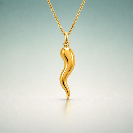 Italian 14K gold pendant chains in rope, cable, box, and diamond-cut styles