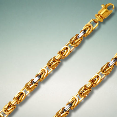 Italian 10K and 14K hollow gold bracelets in Cuban, Figaro, and bangle styles