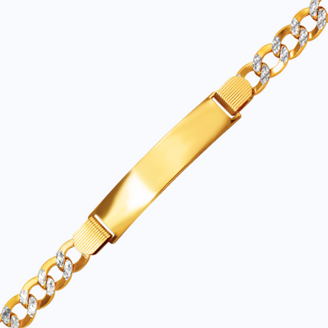 Hollow Gold ID Bracelet