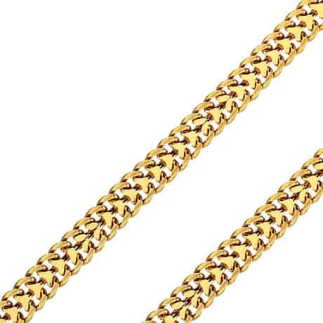 Italian 18K gold chains and bracelets with rich, deep-toned color