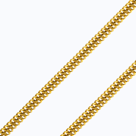 18K solid yellow gold arrow chain necklace in high-polish and diamond cut, Italian made | ItalianFashions