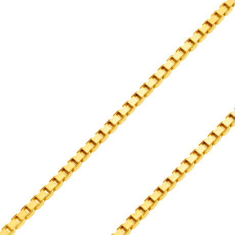 Italian 18K gold chains with rich color and a high-purity finish