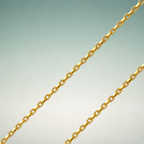 14K fine yellow gold cable chains