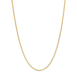 Sparkling diamond-cut finish elevates this 14K yellow gold rolo chain necklace (0.75mm-1.1mm | Italian Fashions