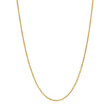 Sparkling diamond-cut finish elevates this 14K yellow gold rolo chain necklace (0.75mm-1.1mm | Italian Fashions