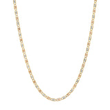 10K REAL Solid Yellow Two-Tone Gold Valentino Chain | Italian Fashions 