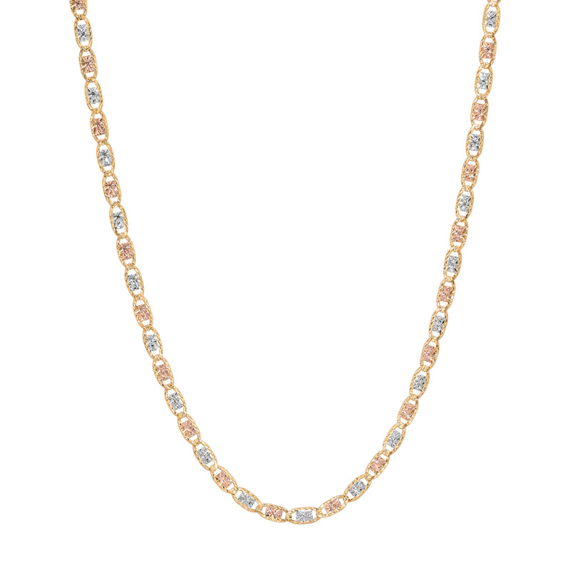Diamond Cut Valentino Chain | 10K REAL Solid Gold Necklaces | Italian Fashions 