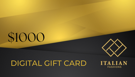 $1000 Italian Fashion Digital Gift Card | Luxury and Elegant Gift for Special Occasions