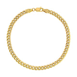 Pulseiras MIAMI CUBAN ocas amarelas 14K 4,00 mm-9,50 mm 