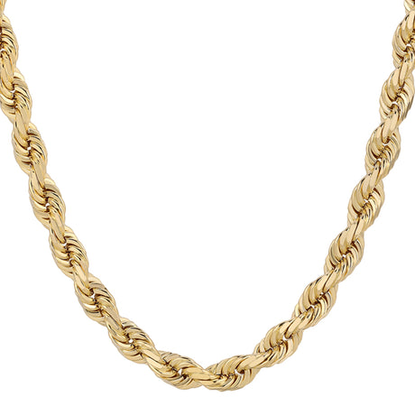 Invest in quality jewelry collection with this genuine 14K gold rope chain for men at Italian Fashions