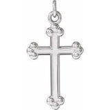 14K Gold Cross Necklace or Pendant – 12x7.8mm