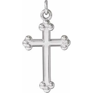 14K Gold Cross Necklace or Pendant – 12x7.8mm