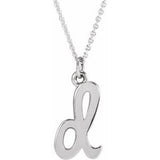 14K Gold Initial D Petite Necklace or Pendant