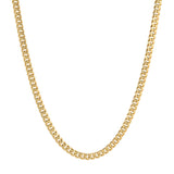 Dazzling 10K yellow gold Miami Cuban chain necklace | Thick and lustrous design widths from 4mm to 11mm  by Italian Fashions