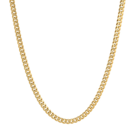 14K Diamond Cut Real Gold Chains for Women | 2.75mm-8.00mm MIAMI CUBAN Chain