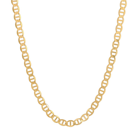10K Solid Yellow Gold Mariner Chain Necklace | Italian Fashions