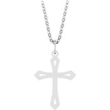14K Gold Cross Necklace or Pendant – 25.1x15mm