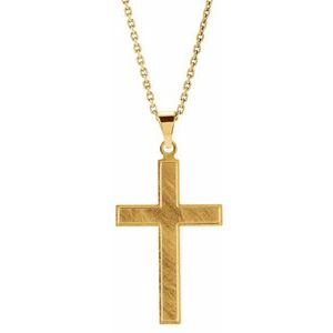 14K Gold Cross Necklace or Pendant III