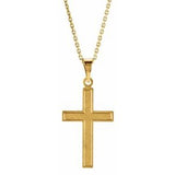 14K Gold Cross Necklace or Pendant III