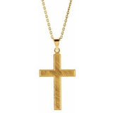 14K Gold Cross Necklace or Pendant III