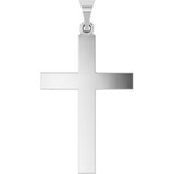Platinum Cross Necklace or Pendant – 15.23x7.38mm