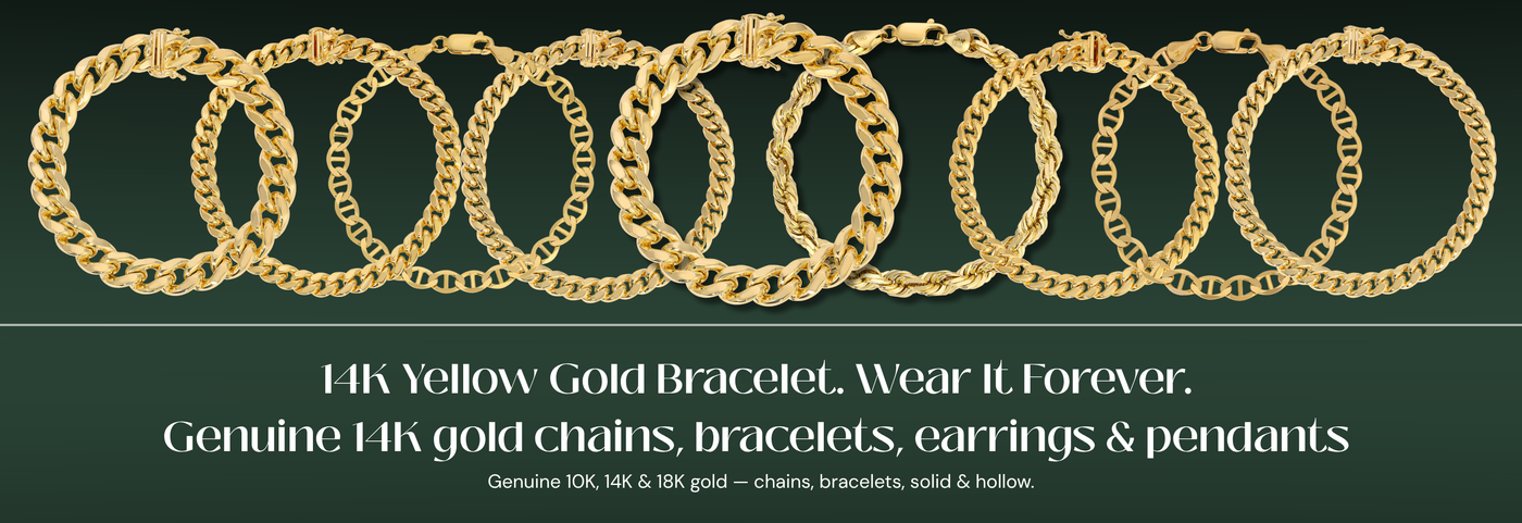 Italian 14K yellow gold bracelet