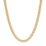 Real 10K yellow gold Miami Cuban chain necklace | Chunky Cuban link style by Italian Fashions