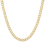 Diamond Cut Curb CUBAN Chain Necklace | Italian Fashions 10K REAL Gold