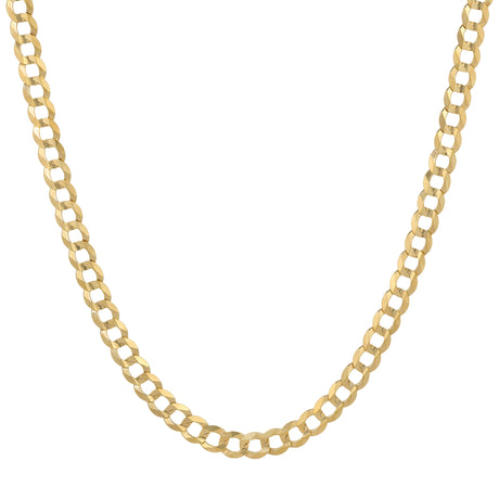 Diamond Cut Curb CUBAN Chain Necklace | Italian Fashions 10K REAL Gold