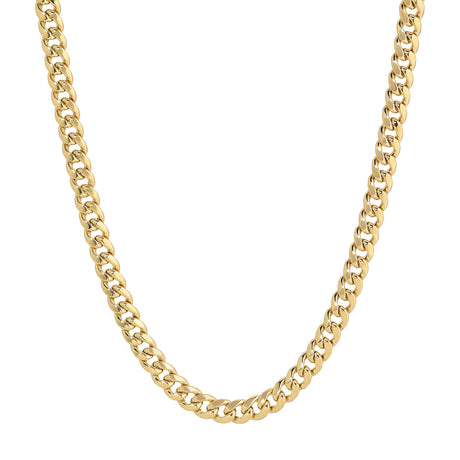  14K Diamond Cut Real yellow gold Miami Cuban chain by Italian fashions