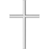 Platinum Cross Necklace or Pendant – 12x7.61mm