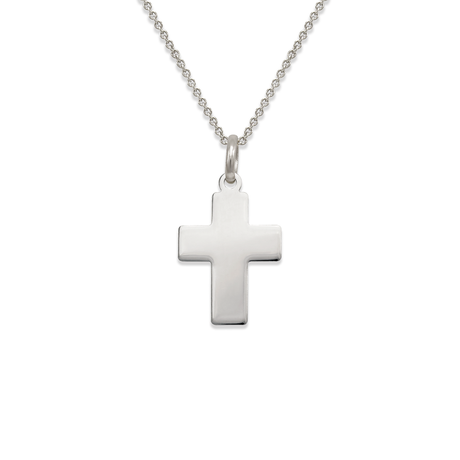 14K Yellow Gold High Polished Cross Religious Pendant