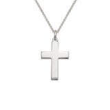 14K Yellow Gold High Polished Cross Religious Pendant