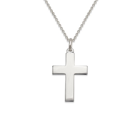 14K Yellow Gold High Polished Cross Religious Pendant