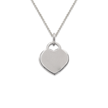 14K Yellow White or Rose Gold High Polished Heart Pendant