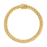 Pulseiras MIAMI CUBAN ocas amarelas 14K 4,00 mm-9,50 mm 