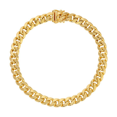 Hollow MIAMI CUBAN Bracelets | 10K Yellow Gold 4.00mm-11.00mm Jewelry | Italian Fashions 