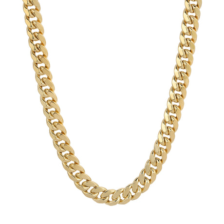 14K yellow gold hollow Miami Cuban link chain