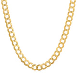 Stylish Diamond Cut Curb CUBAN Chain | 1.50mm-12.50mm Gold Chain | Italian Fashions 