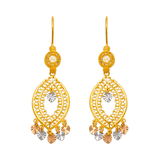 Brincos Lustre em Ouro Amarelo 14K 