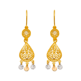 Brincos Lustre em Ouro Amarelo 14K 